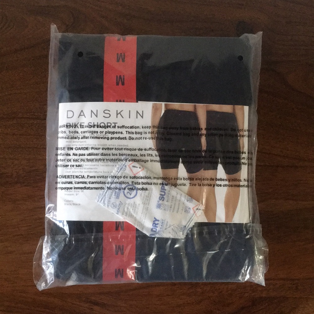 2 Pack Danskin High Waist Bike Shorts NWT - Picture 2 of 4